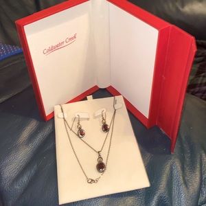 Coldwater Creek set of necklace & earrings with box
